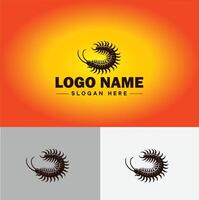 centopéia logotipo vetor arte ícone gráficos para o negócio marca ícone centopéia logotipo modelo