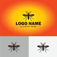 mosquito logotipo vetor arte ícone gráficos para o negócio marca ícone mosquito logotipo modelo