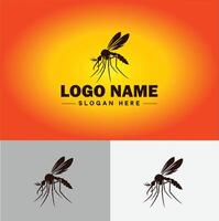 mosquito logotipo vetor arte ícone gráficos para o negócio marca ícone mosquito logotipo modelo