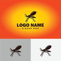 mosquito logotipo vetor arte ícone gráficos para o negócio marca ícone mosquito logotipo modelo