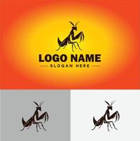 louva a Deus logotipo vetor arte ícone gráficos para o negócio marca ícone louva a Deus logotipo modelo