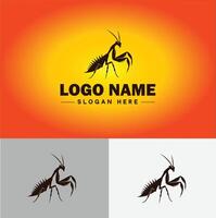 louva a Deus logotipo vetor arte ícone gráficos para o negócio marca ícone louva a Deus logotipo modelo