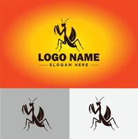 louva a Deus logotipo vetor arte ícone gráficos para o negócio marca ícone louva a Deus logotipo modelo