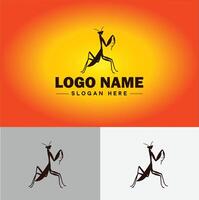 louva a Deus logotipo vetor arte ícone gráficos para o negócio marca ícone louva a Deus logotipo modelo