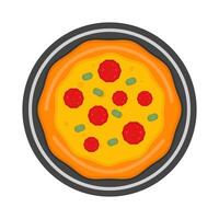 ilustração de pizza vetor