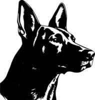 australiano kelpie, minimalista e simples silhueta - vetor ilustração