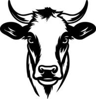 vaca - minimalista e plano logotipo - vetor ilustração
