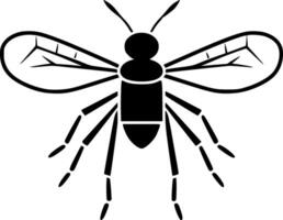 mosquito, Preto e branco vetor ilustração