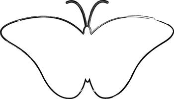 borboleta rabisco desenhando e Projeto. vetor