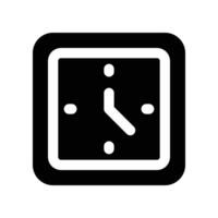 parede relógio ícone. vetor glifo ícone para seu local na rede Internet, móvel, apresentação, e logotipo Projeto.