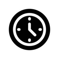 relógio ícone. vetor glifo ícone para seu local na rede Internet, móvel, apresentação, e logotipo Projeto.