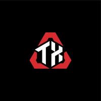 tx inicial logotipo esport equipe conceito Ideias vetor