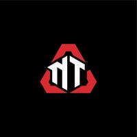 nt inicial logotipo esport equipe conceito Ideias vetor