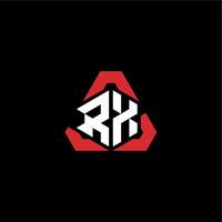 rx inicial logotipo esport equipe conceito Ideias vetor