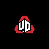 ud inicial logotipo esport equipe conceito Ideias vetor