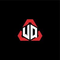 wq inicial logotipo esport equipe conceito Ideias vetor