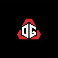 og inicial logotipo esport equipe conceito Ideias vetor