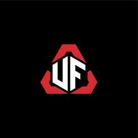 vf inicial logotipo esport equipe conceito Ideias vetor