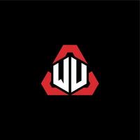 wv inicial logotipo esport equipe conceito Ideias vetor