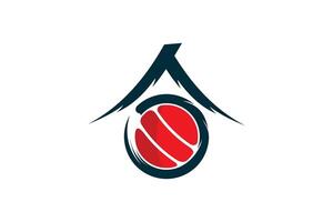 japonês Comida logotipo Projeto com moderno conceito vetor
