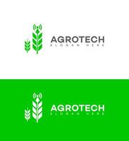 agro tecnologia logotipo ícone marca identidade placa símbolo vetor