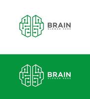cérebro tecnologia logotipo ícone marca identidade placa símbolo vetor