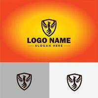 escudo logotipo vetor arte proteger escudo segurança ícone companhia logotipo modelo