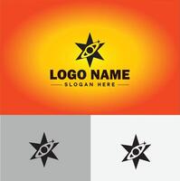 Estrela logotipo vetor arte ícone gráficos para o negócio marca ícone Estrela logotipo modelo