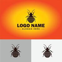 percevejo logotipo vetor arte ícone gráficos para o negócio marca ícone percevejo logotipo modelo