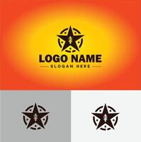 Estrela logotipo vetor arte ícone gráficos para o negócio marca ícone Estrela logotipo modelo