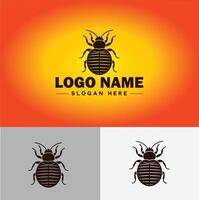 percevejo logotipo vetor arte ícone gráficos para o negócio marca ícone percevejo logotipo modelo