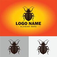 percevejo logotipo vetor arte ícone gráficos para o negócio marca ícone percevejo logotipo modelo