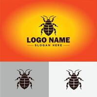 percevejo logotipo vetor arte ícone gráficos para o negócio marca ícone percevejo logotipo modelo