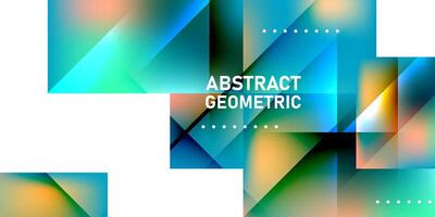 vetor ilustração do moderno geométrico Projeto colorida abstrato fundo