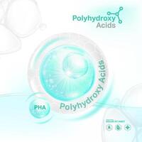 polihidroxi ácidos ,fa sérum pele Cuidado Cosmético, vetor