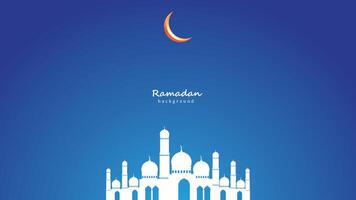 Ramadã kareem vetor ilustração, Ramadã feriado celebração fundo, isolado dentro azul fundo