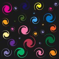 abstrato imagem, desatado padrão, multicolorido círculos vetor