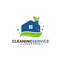 casa limpeza serviço logotipo vetor para negócios. criativo limpeza logotipo modelo Projeto.