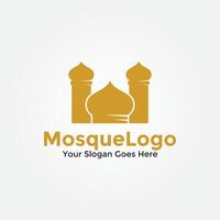 islâmico logotipo vetor, criativo muçulmano projeto, simples mesquita logotipo Projeto vetor