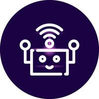 robô assistente criativo ícone Projeto vetor