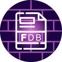 fdb criativo ícone Projeto vetor