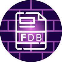 fdb criativo ícone Projeto vetor