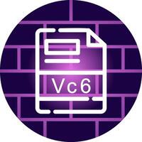 vc6 criativo ícone Projeto vetor