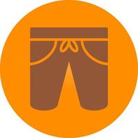 design de ícone criativo de shorts vetor