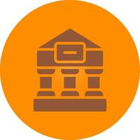design de ícone criativo do templo grego vetor