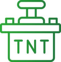 design de ícone criativo tnt vetor