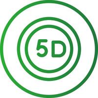 5d dados armazenamento criativo ícone Projeto vetor