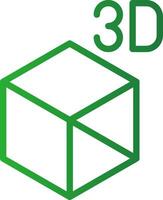 3d objeto criativo ícone Projeto vetor