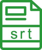 srt criativo ícone Projeto vetor