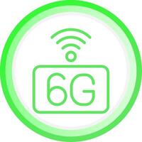 6g rede criativo ícone Projeto vetor